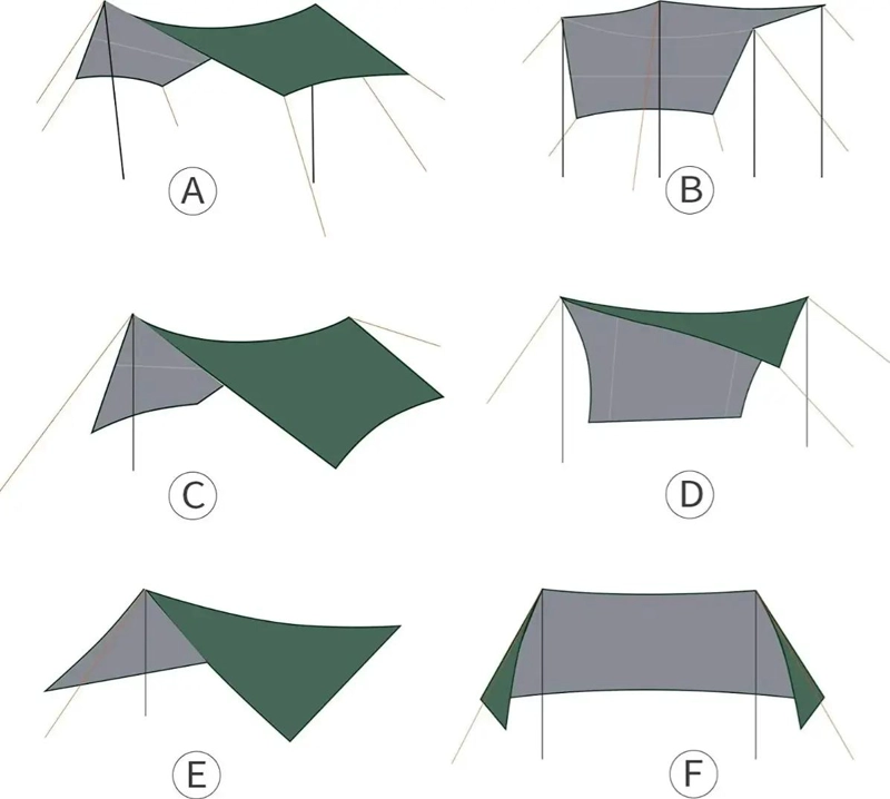 TOLDO CARPA 4.4X5.8M CON ESTACAS Y PROTECCION UV - 4