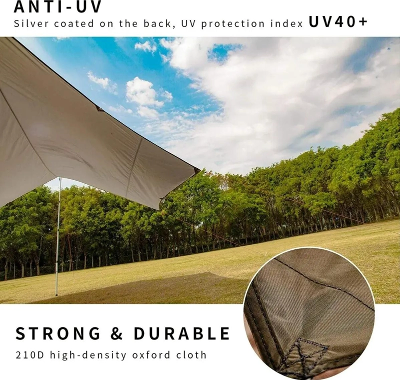 TOLDO CARPA 4.4X5.8M CON ESTACAS Y PROTECCION UV - 5