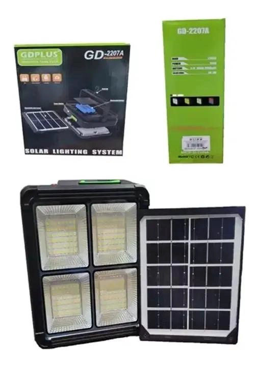 FOCO LED RECARGABLE SOLAR 150W CON 4 MODOS DE LUZ - 1