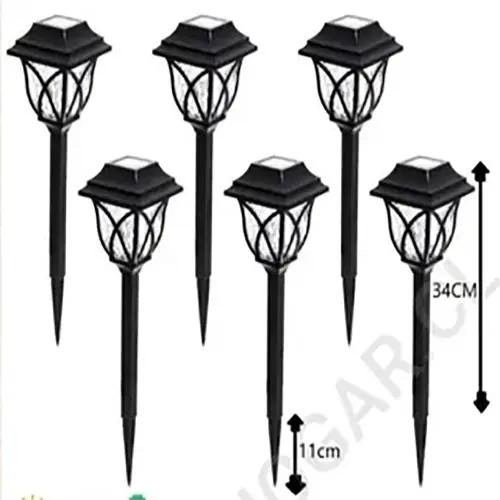 ESTACA SOLAR LED PARA JARDIN Y EXTERIORES X6 UNIDADES - 2