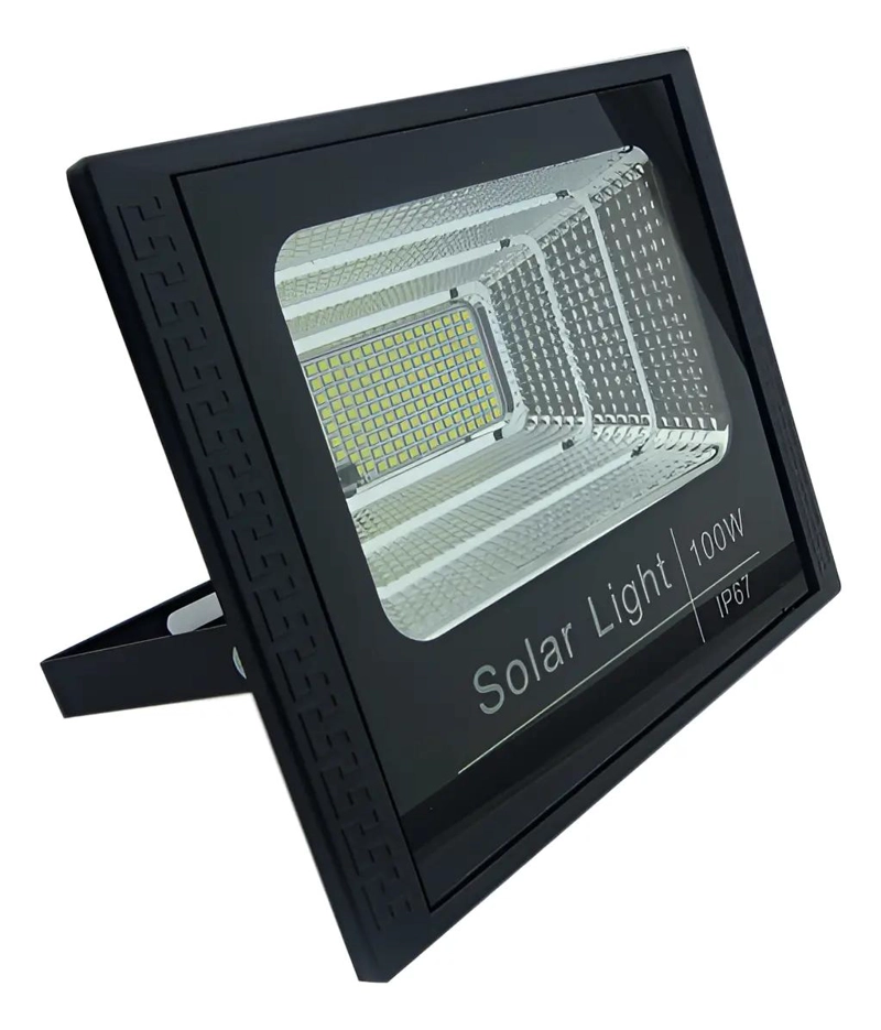 FOCO SOLAR 100W CON 150 LED Y PANEL SOLAR - 1