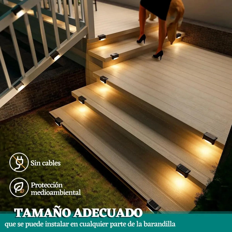 SET 12 LUCES SOLARES IP44 PARA JARDIN EXTERIOR - 1