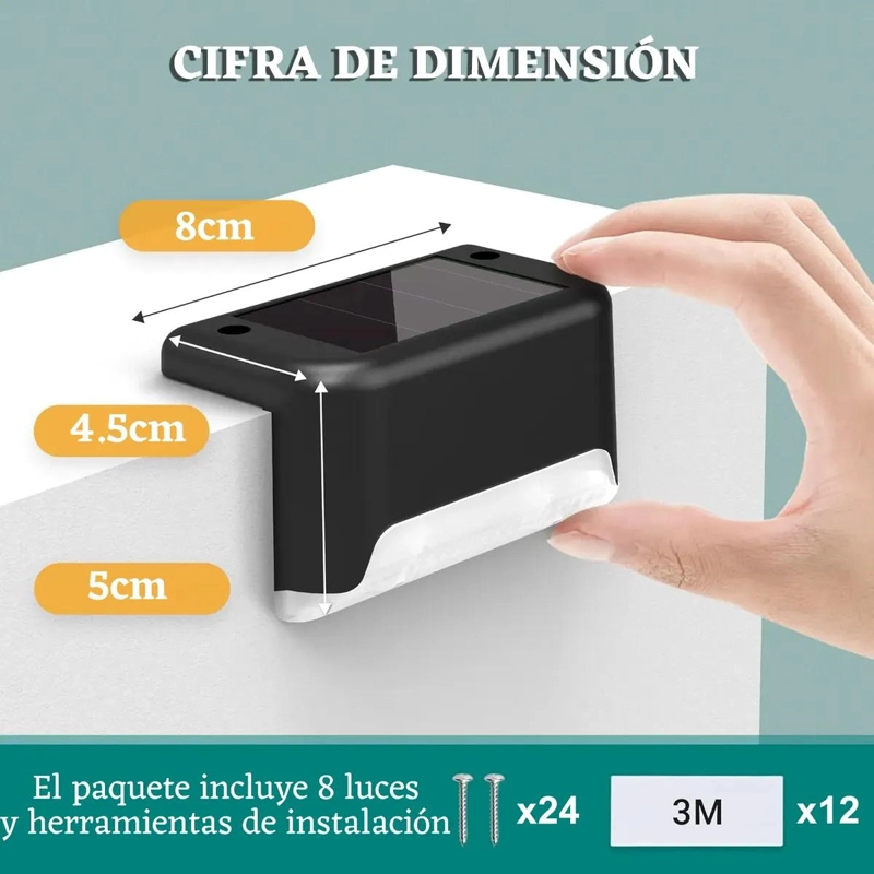 SET 12 LUCES SOLARES IP44 PARA JARDIN EXTERIOR - 3