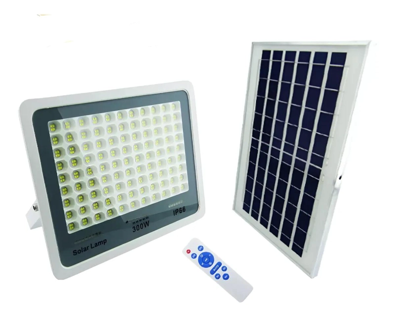 PROYECTOR SOLAR LED 300W CON 396 LEDS Y CONTROL REMOTO - 1