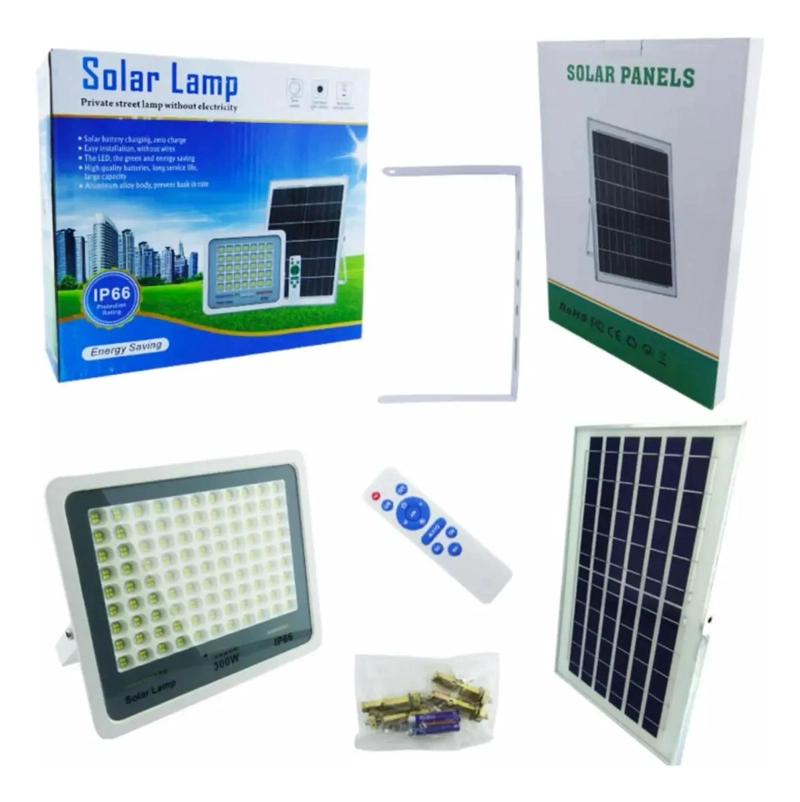 PROYECTOR SOLAR LED 300W CON 396 LEDS Y CONTROL REMOTO - 3