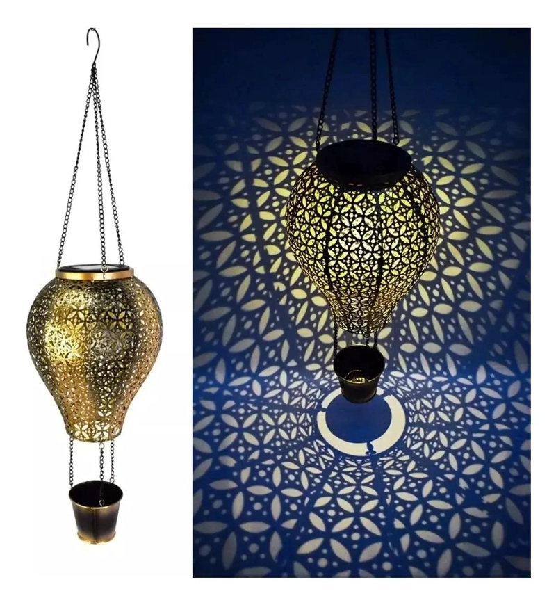 ESTACA DE JARDIN GLOBO DE AIRE CON LUZ LED EXTERIOR - 4