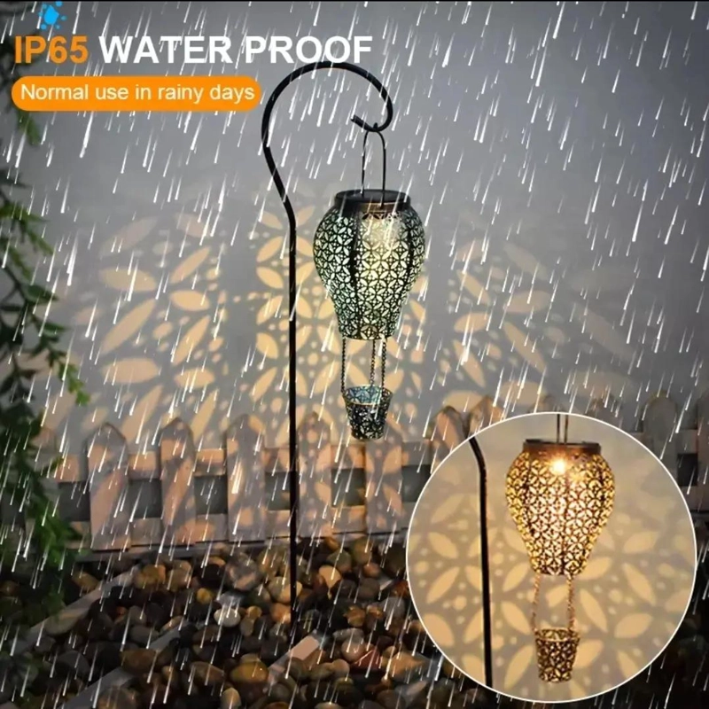 ESTACA DE JARDIN GLOBO DE AIRE CON LUZ LED EXTERIOR - 5