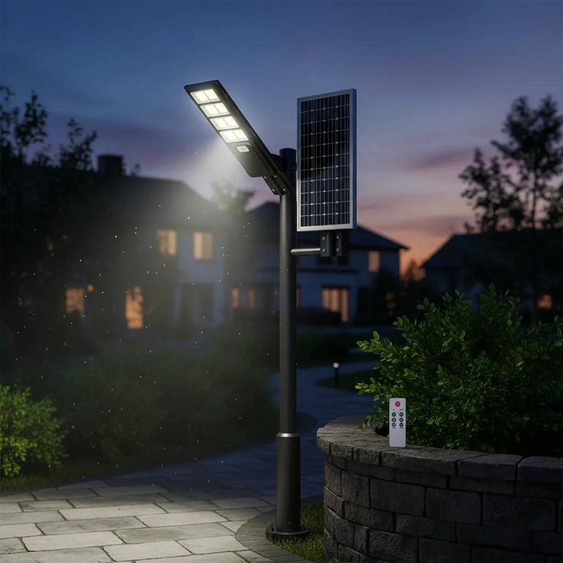 FOCO SOLAR LED 1200W CON SENSOR Y CONTROL REMOTO - 2
