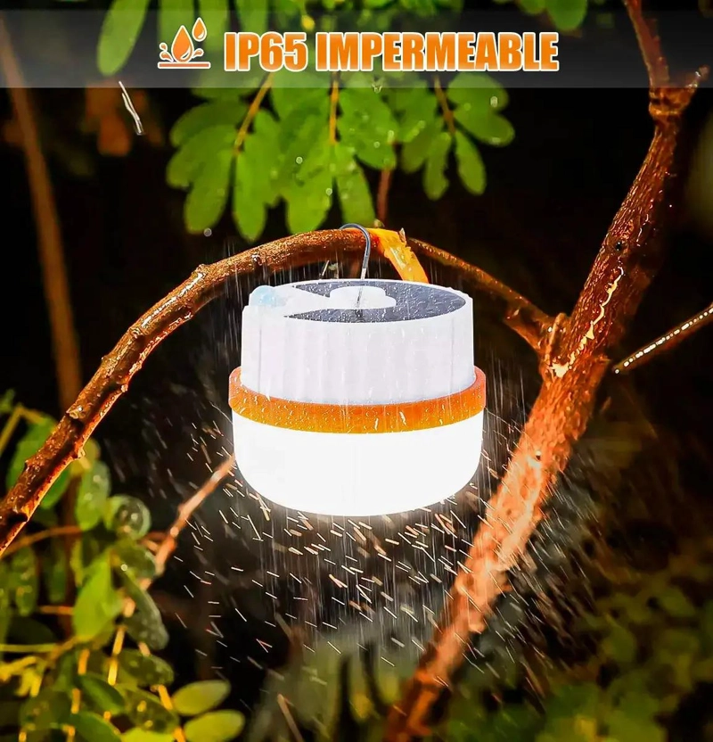 PACK 2 LAMPARAS SOLARES RECARGABLES PARA CAMPING - 4