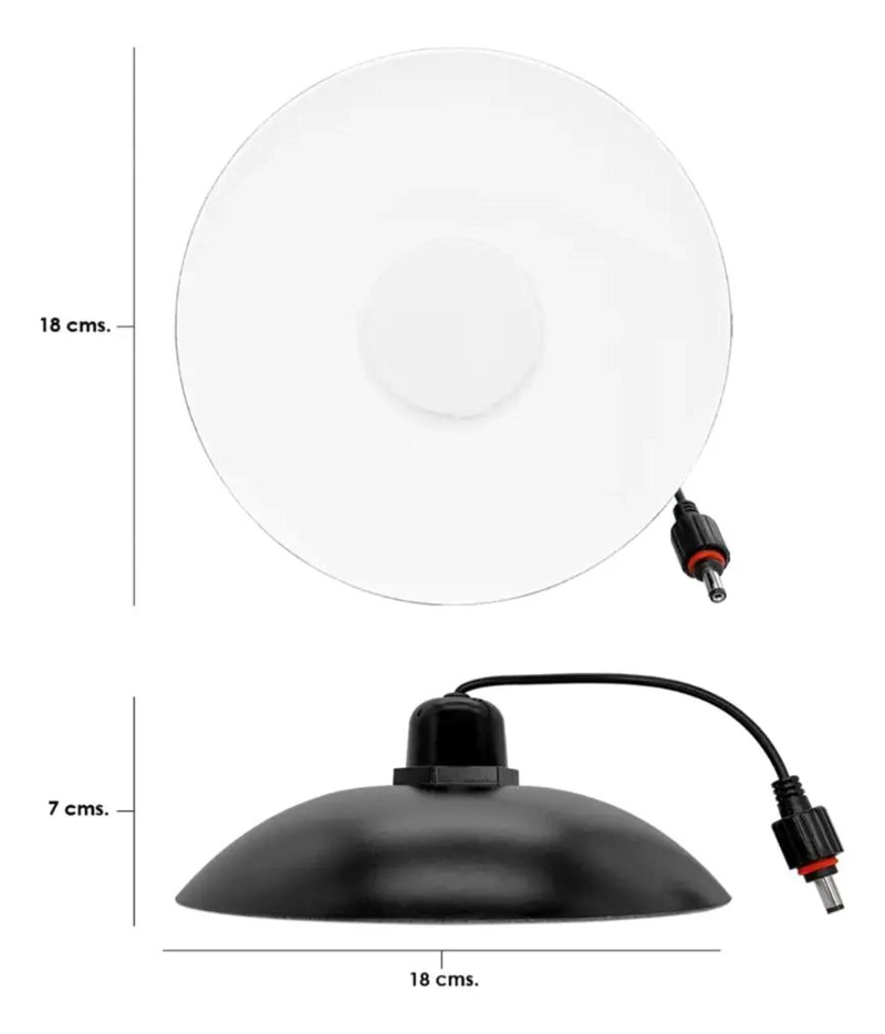 LAMPARA COLGANTE LED SOLAR PARA EXTERIOR - 2