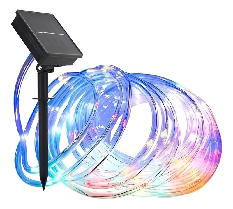 MANGUERA LED MULTICOLOR SOLAR 10M PARA EXTERIOR - 3