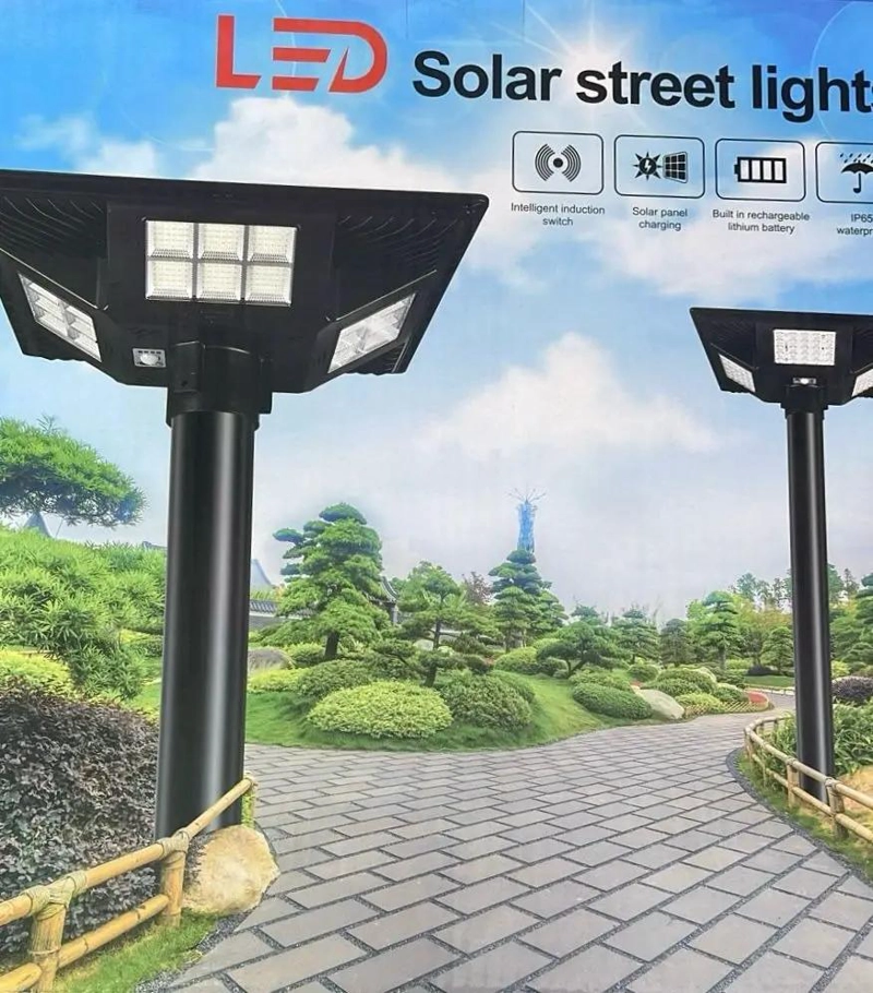 FOCO LED SOLAR 300W UFO PARA EXTERIOR CON SOPORTE - 4