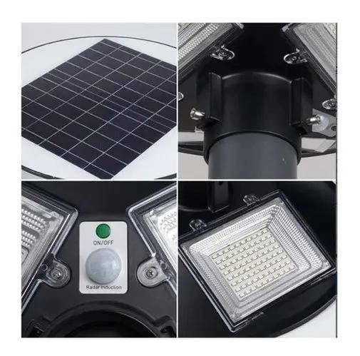 FOCO LED SOLAR 300W UFO PARA EXTERIOR CON SOPORTE - 5