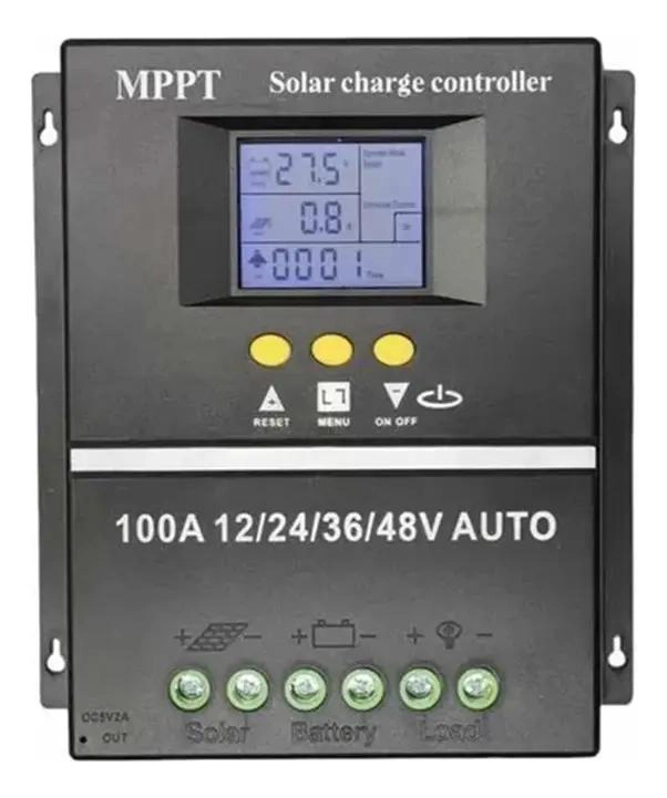 CONTROLADOR DE CARGA SOLAR MPPT 100A 12-48V - 1