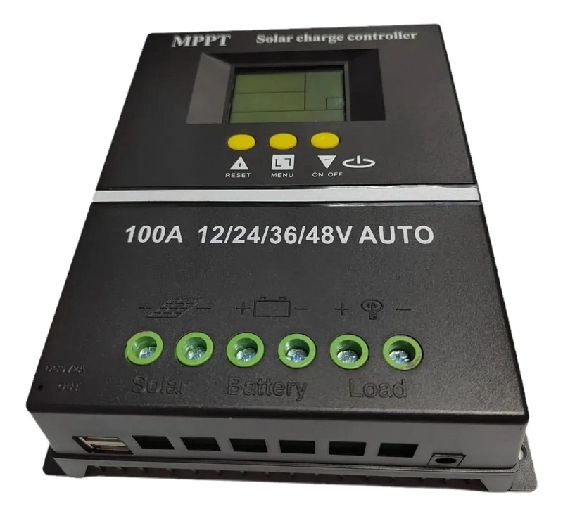 CONTROLADOR DE CARGA SOLAR MPPT 100A 12-48V - 4