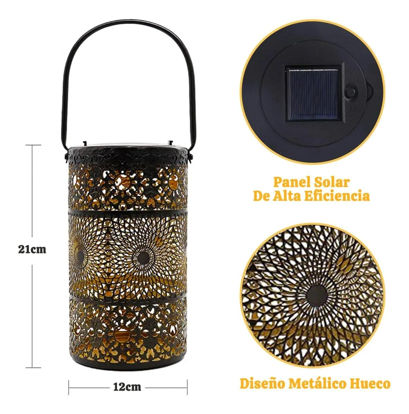 LAMPARA SOLAR IMPERMEABLE PARA JARDIN Y PATIO - 2