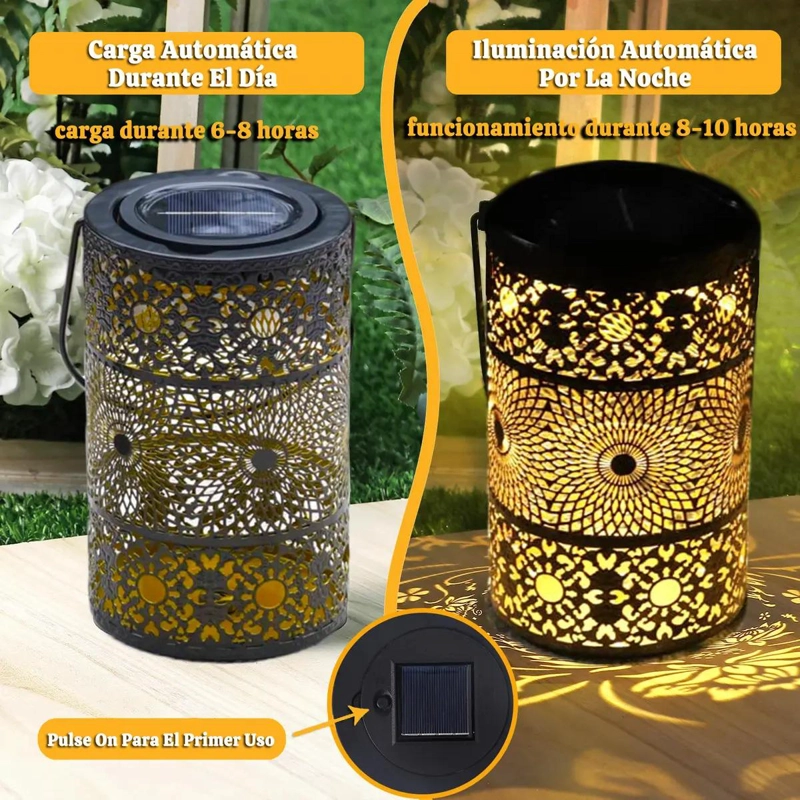 LAMPARA SOLAR IMPERMEABLE PARA JARDIN Y PATIO - 3