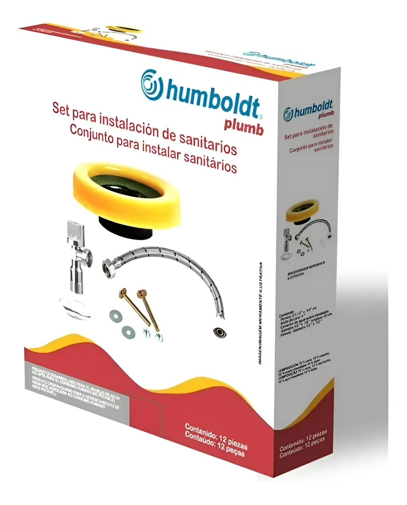 KIT COMPLETO PARA INSTALACION DE WC CON LLAVE FLEXIBLE - 1
