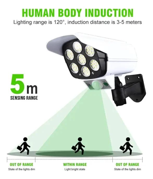 LUZ SOLAR CON SENSOR DE MOVIMIENTO Y PROTECCION IP66 - 4
