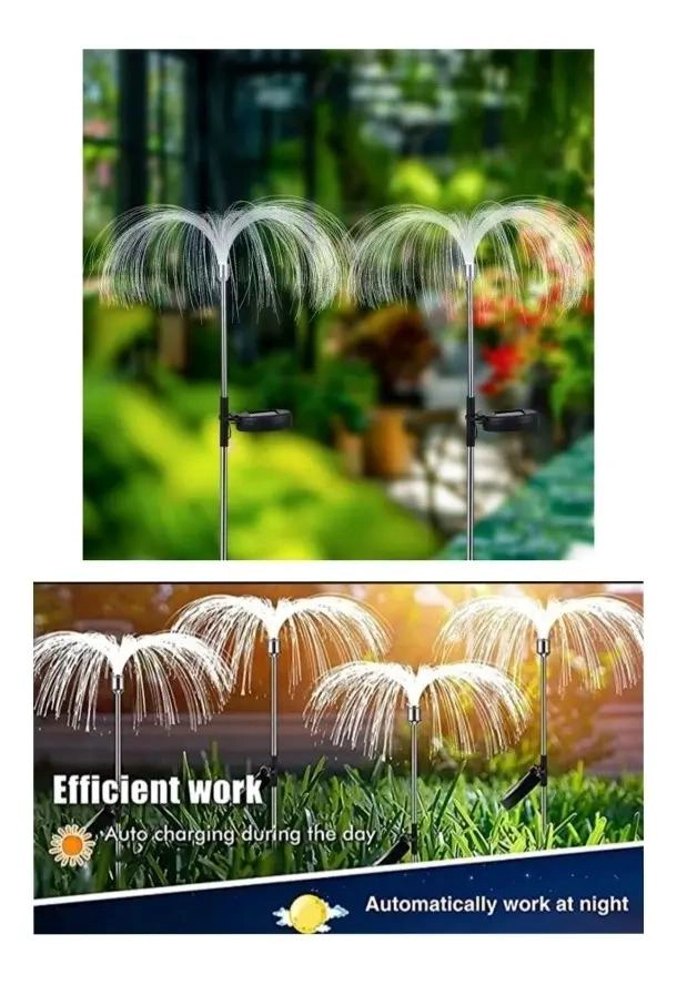 ESTACA SOLAR CON LUZ LED PARA JARDIN PACK 2 - 3