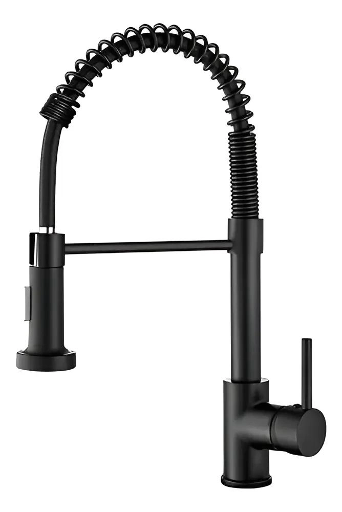 LLAVE PARA GRIFO DE BAÑO Y COCINA MONOMANDO NEGRA - 2