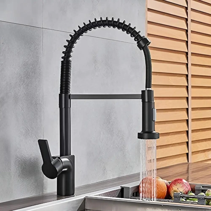 LLAVE PARA GRIFO DE BAÑO Y COCINA MONOMANDO NEGRA - 3