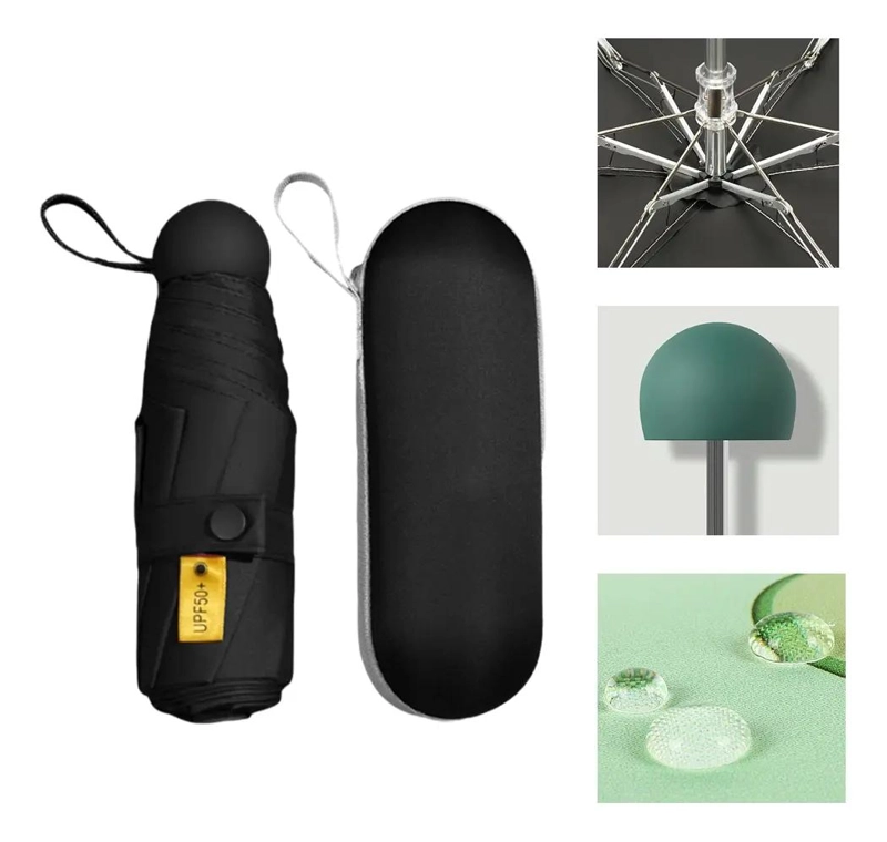 GENÉRICO PARAGUAS MINI DE BOLSILLO CON PROTECCION UV