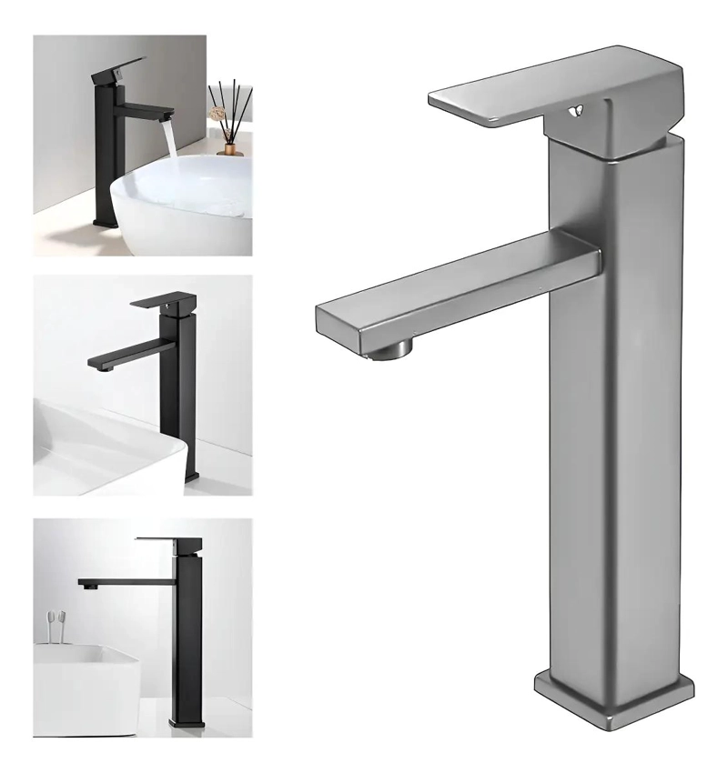 GRIFERIA MONOMANDO DE ACERO INOXIDABLE PARA BAÑO - 1