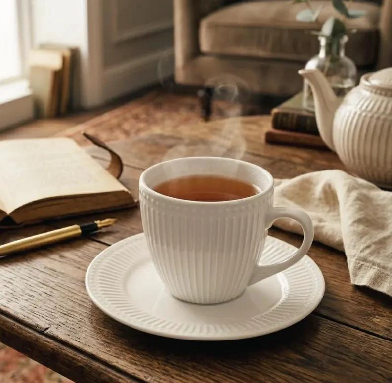 SET DE TE  PORCELANA 6 TAZAS ABBEY - 2