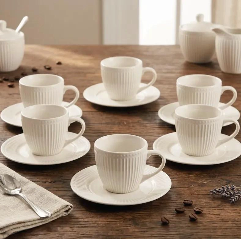 SET DE TE  PORCELANA 6 TAZAS ABBEY - 3