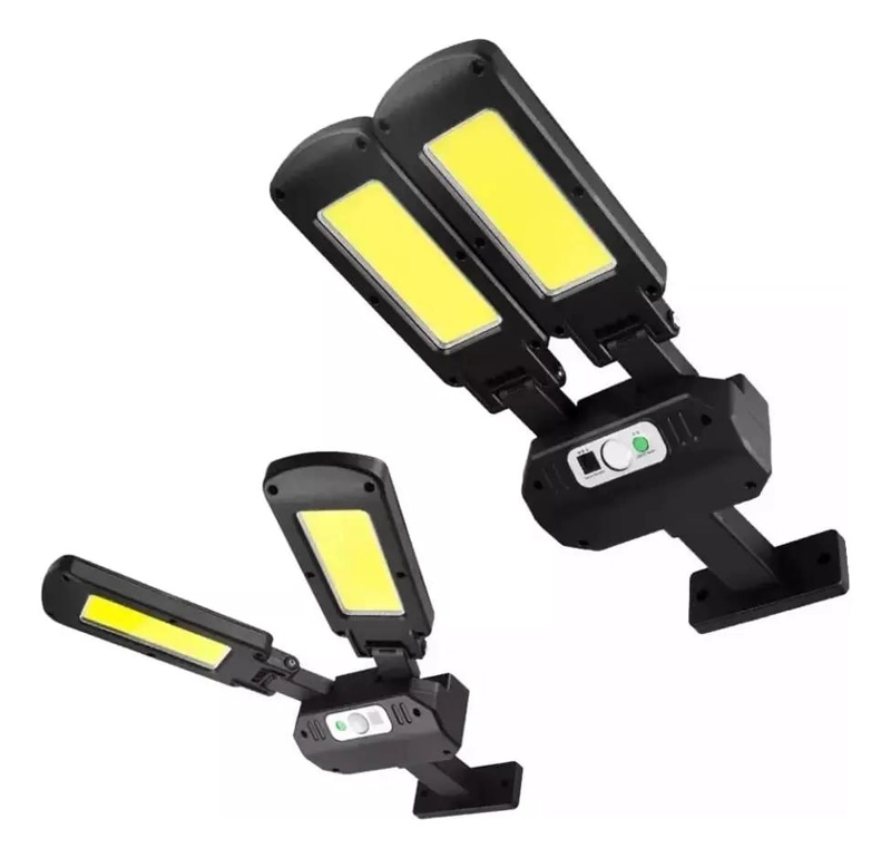 FOCO SOLAR DOBLE CON SENSOR Y CONTROL 200 LEDS - 1