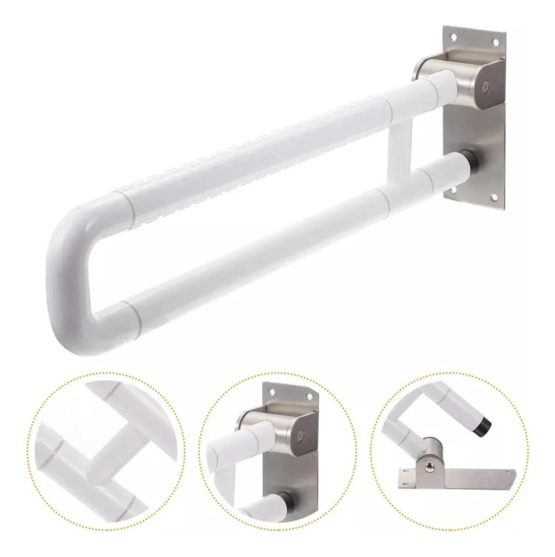 BARRA DE SEGURIDAD ABATIBLE EN ACERO INOXIDABLE 60 CM - 5