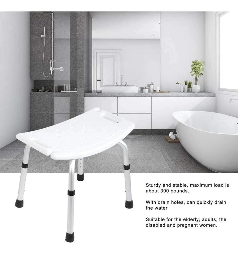 SILLA DE BAÑO AJUSTABLE ANTIDESLIZANTE PARA DUCHA - 4