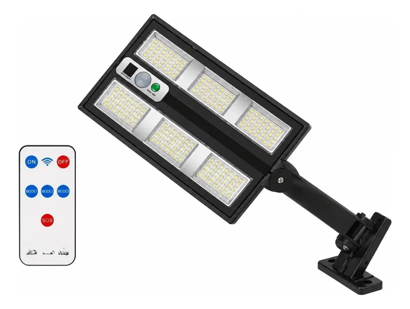 FOCO SOLAR LED 300W CON SENSOR DE MOVIMIENTO Y CONTROL - 1