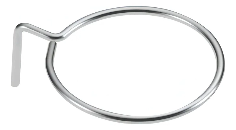 SOPORTE DE ACERO INOXIDABLE PARA SECADOR DE PELO GRIS - 1