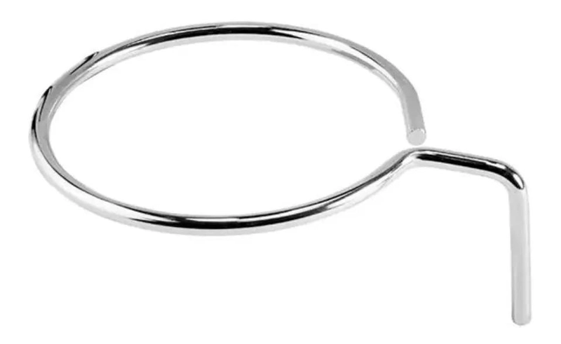 SOPORTE DE ACERO INOXIDABLE PARA SECADOR DE PELO GRIS - 2