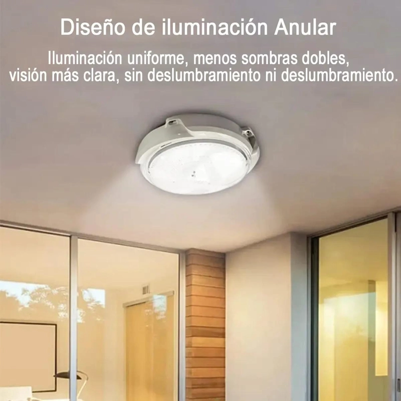 LUZ DE TECHO SOLAR REDONDA 500W BLANCO FRIO - 2