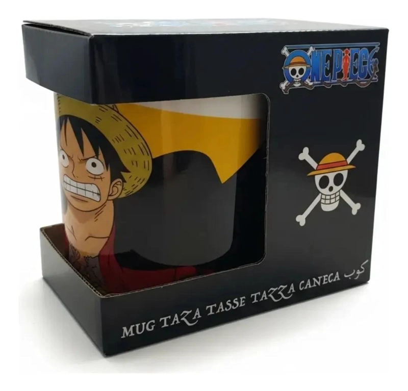 TAZON DE CERAMICA 325ML CON DISEÑO LUFFY - 1