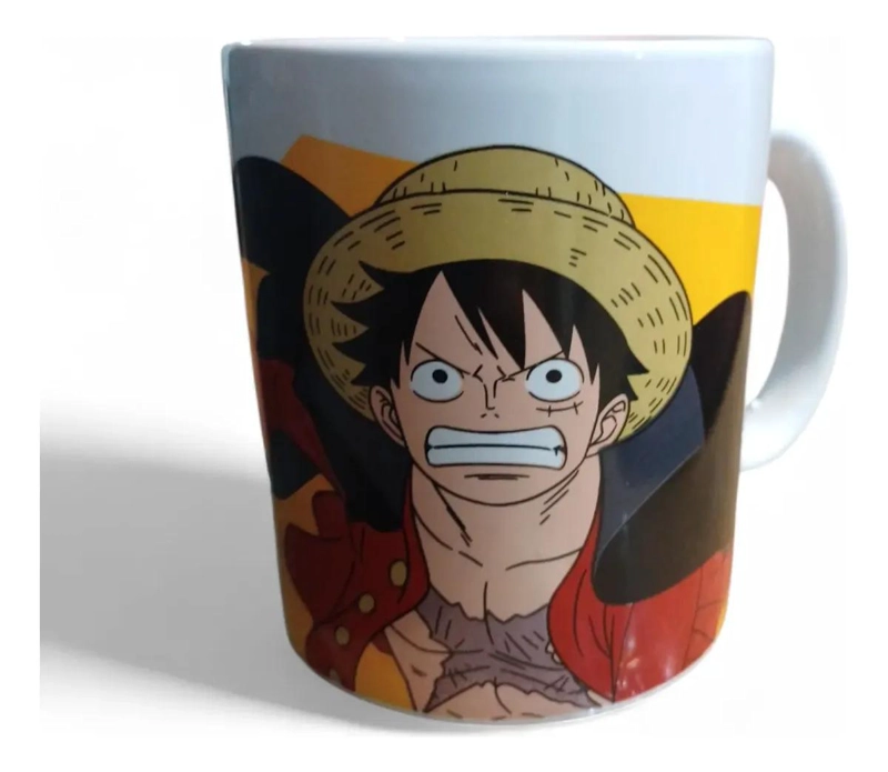 TAZON DE CERAMICA 325ML CON DISEÑO LUFFY - 4