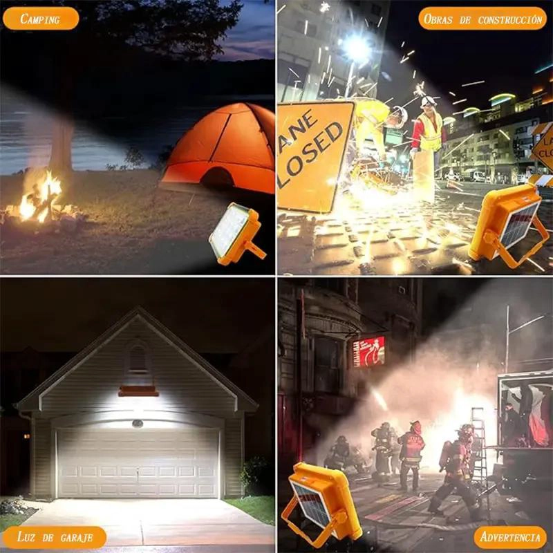 LAMPARA LED SOLAR PORTATIL IP66 PARA EMERGENCIAS - 4