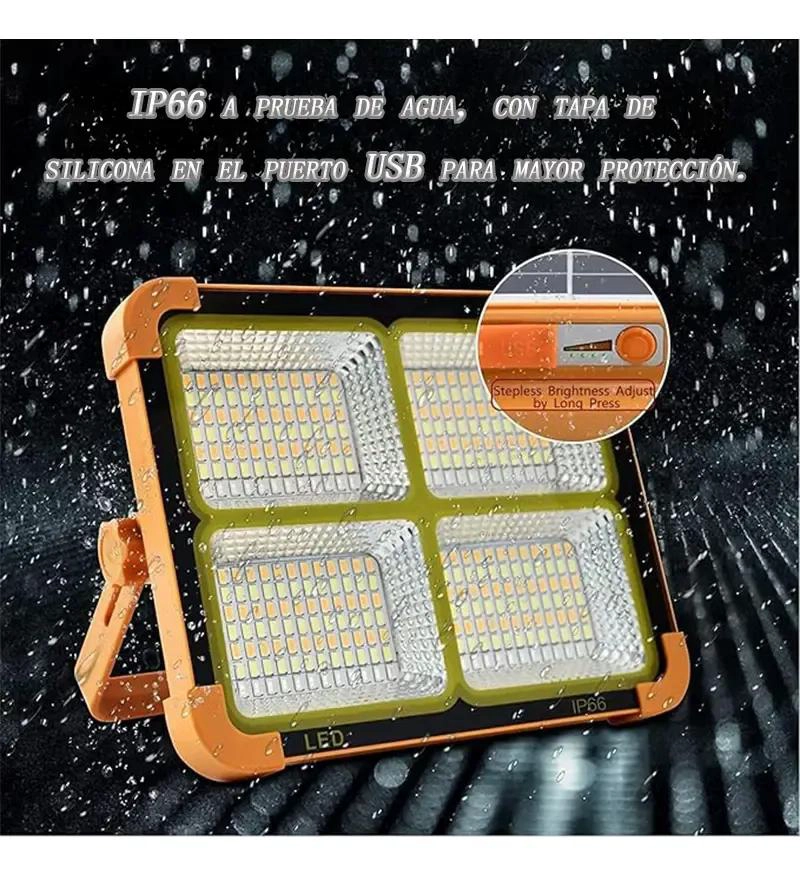 LAMPARA LED SOLAR PORTATIL IP66 PARA EMERGENCIAS - 5