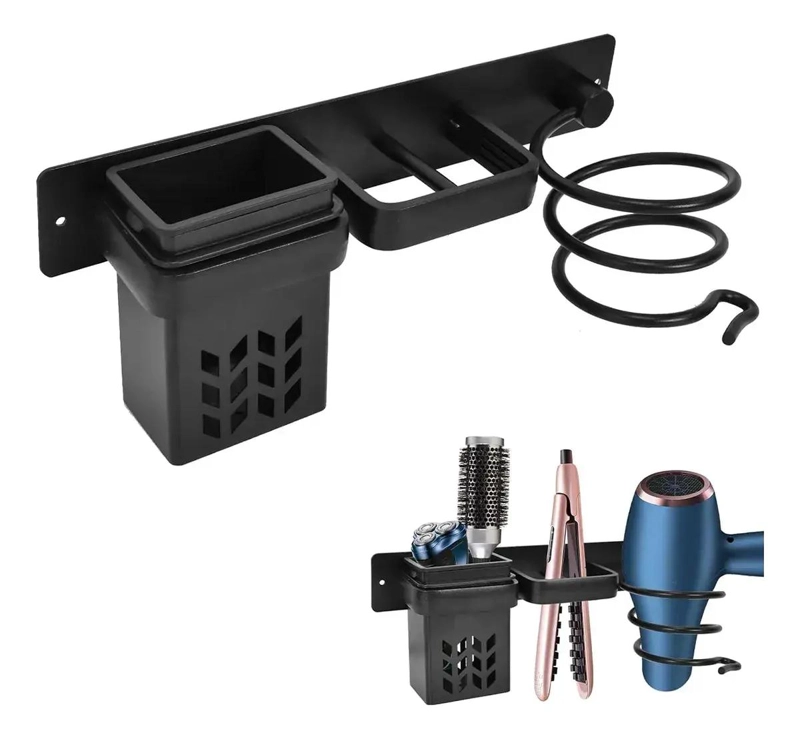 SOPORTE DE PARED PARA SECADOR DE PELO DE BAÑO - 1