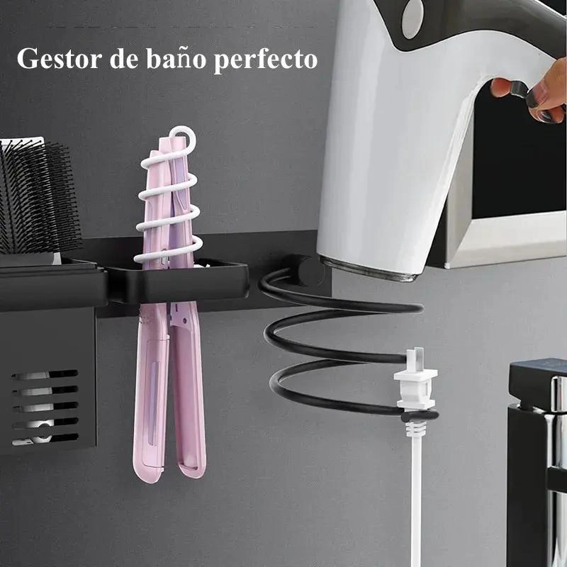 SOPORTE DE PARED PARA SECADOR DE PELO DE BAÑO - 3