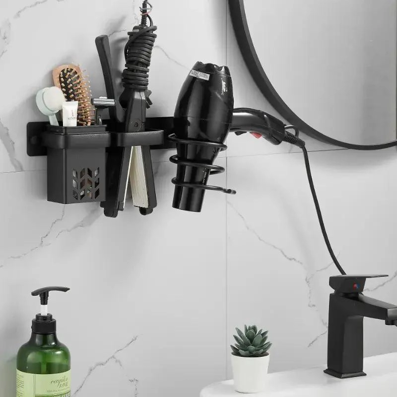 SOPORTE DE PARED PARA SECADOR DE PELO DE BAÑO - 4