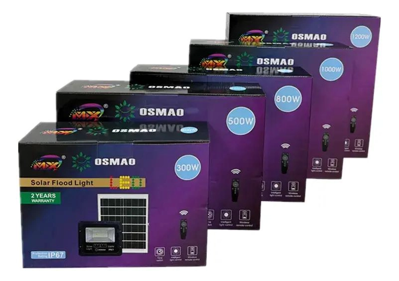 PACK 3 REFLECTORES LUMINARIA 1200W FOCO SOLAR EXTERIOR - 4