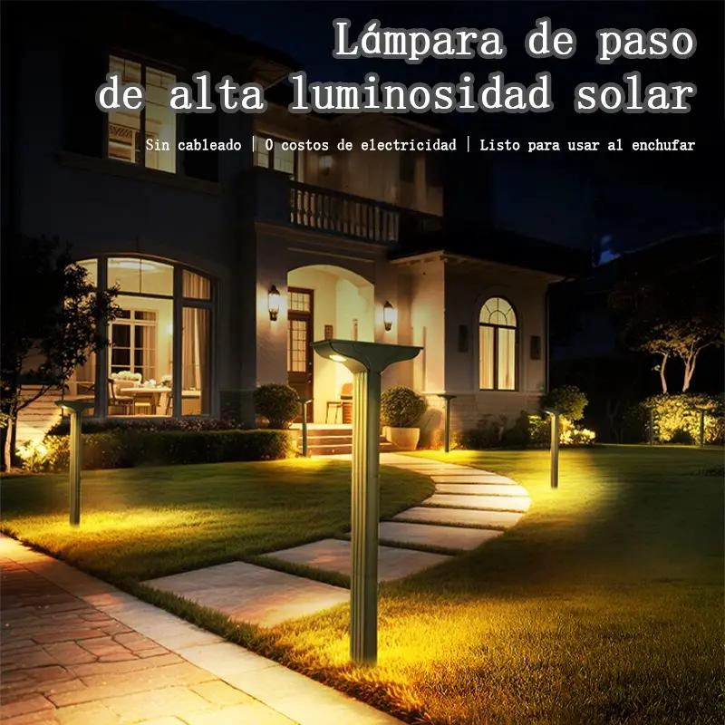 LUZ SOLAR LED IMPERMEABLE PARA JARDIN CON 3 NIVELES DE BR - 2