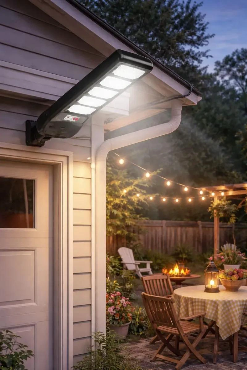 FOCO SOLAR LED 500W CON SENSOR DE MOVIMIENTO PARA EXTERIO - 5