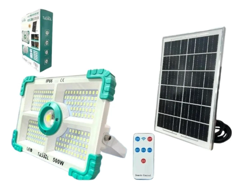 FOCO REFLECTOR SOLAR PORTATIL 500W - 1