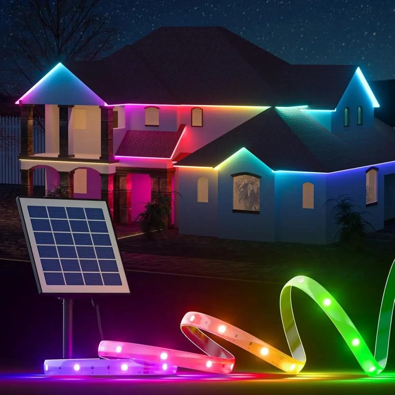 CINTA LED SOLAR RGB 10 METROS CON CONTROL REMOTO - 3