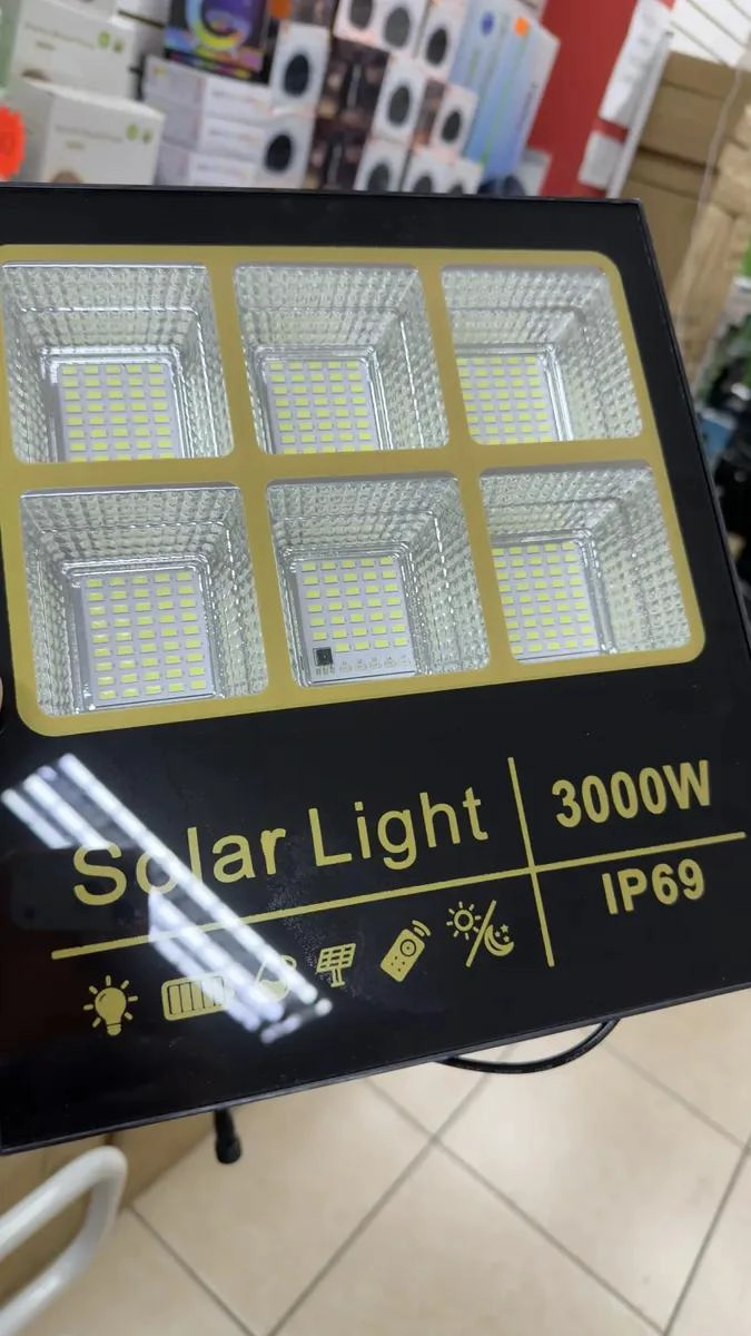FOCO SOLAR LED 3000W IP69 SUPER POTENTE 6 UNIDADES - 3